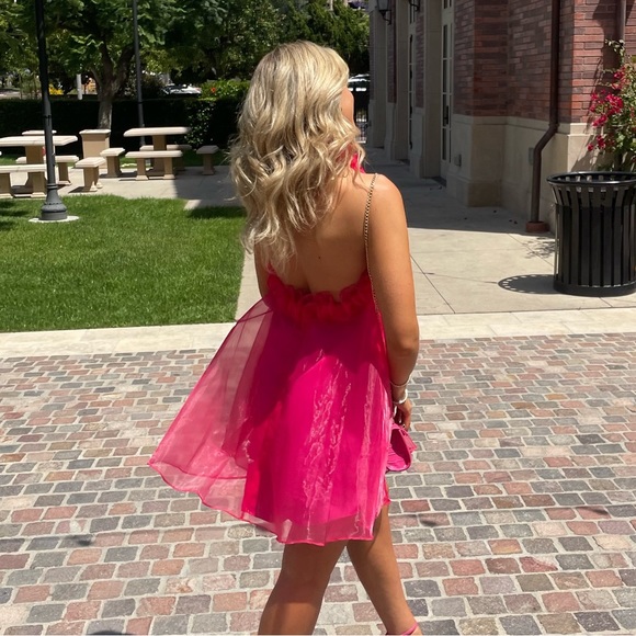 XS Capri Mini Dress in Hot Pink by Lovers and Friends - Picture 4 of 5